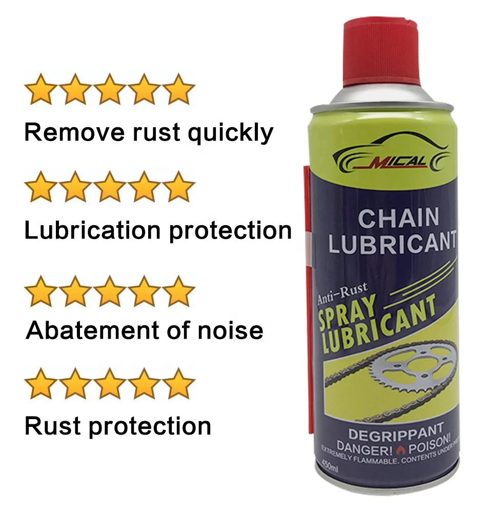 
Multi purpose Rust Inhibitor Spray Anti-Rust Spray Chain Oil Lube Lubricants Spray And Penetrating Oil 