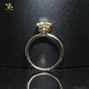 Genuine 14 K Solid Rose Gold Women Moissanite Engagement Rings Old Mine Cut 2.7Carat 8x9MM Test Positive Lab Diamond Jewelry