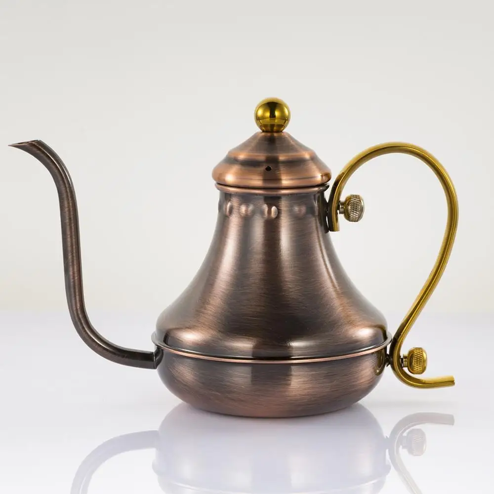 Copper Plated Pour Over Coffee Kettle Wholesale Copper Gooseneck Spout ...