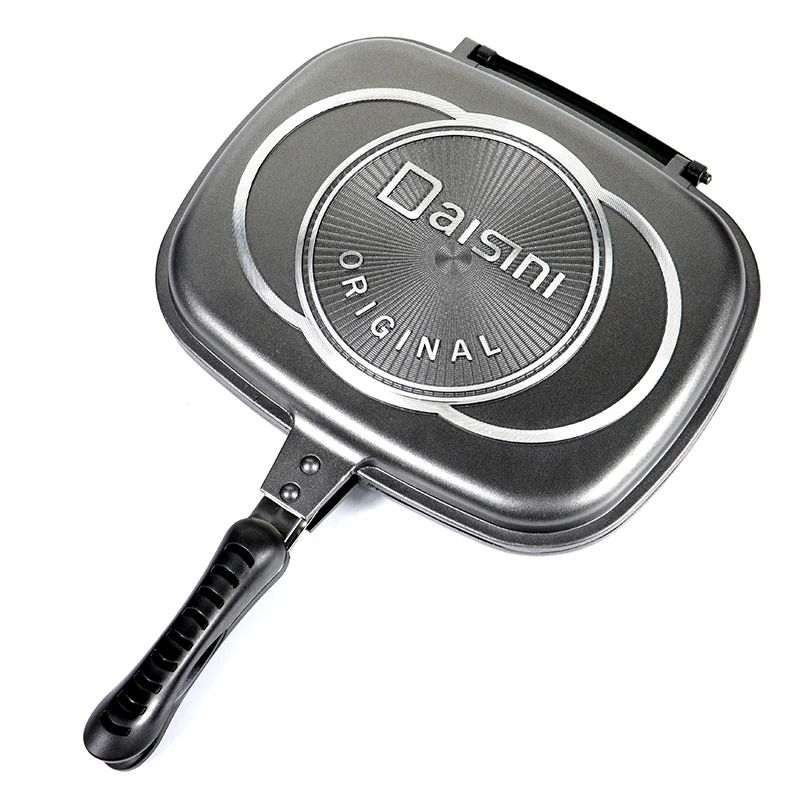 
Factory Direct Sell Aluminum Die Casting Double Frying Pan Double Grill Pan 