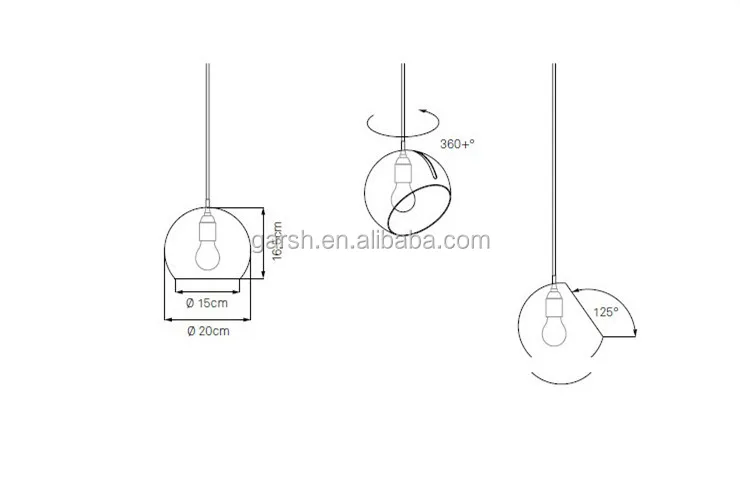 modern hanging pendant lamp