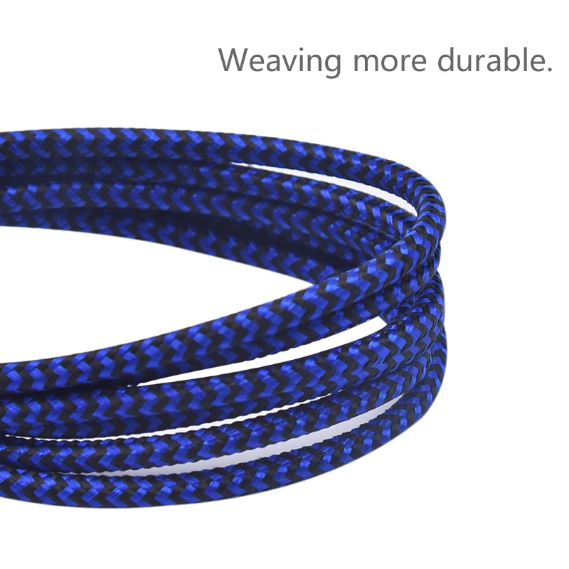90 degree 2.4A Quick Charger Nylon Braided USB Magnetic Micro USB Cable For iPhone Android Type-C - ANKUX.COM