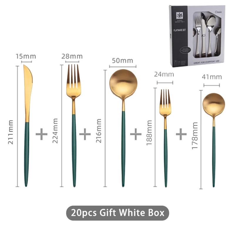 Luxus 24 Stück Gold Besteck Matt Gold Edelstahl Besteck Set Mit