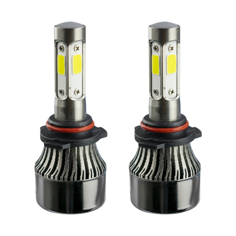 high power COB automobile high bright with 4sides 4800lm 6000K LED bulb H7 H11 H4 9005 X7 LED headlight for car