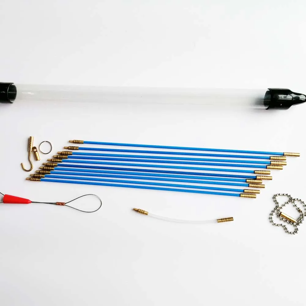22ft Fiberglass Wire Running Kit Wire Fishing Tools Electrical Wire