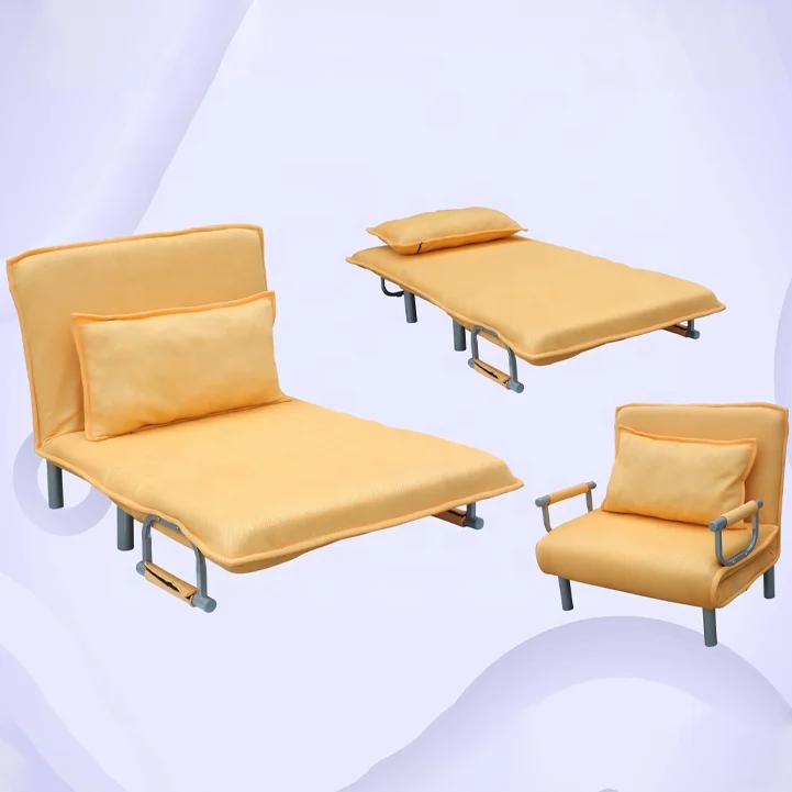 
sofa bed folding bed check fabric factory price single bed 