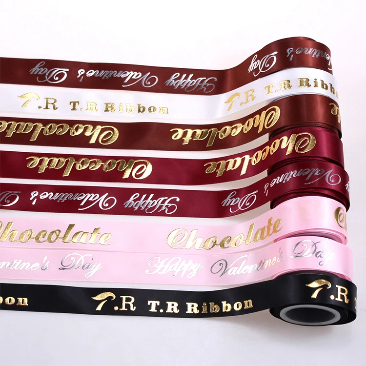high quality 1/8 inch to 4 inch wholesale custom print  Solid Color  all color  Satin Ribbon for gift packing