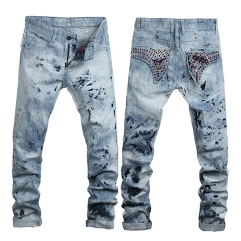 bleaching blue jeans