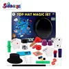 Adult Kids Educational Toy Magic Tricks Game Set With Plastic Magician Hat