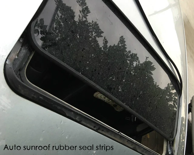 China factory produce automotive rubber parts for sunroof rubber seal