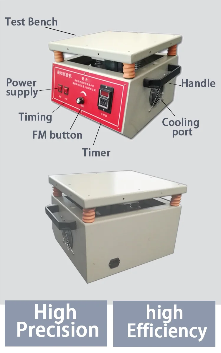 Touch control vertical and horizontalvibration test table machine for battery with CE certificate