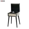 Retro Bluetooth Vinyl Turntable Record Music Player with wood Matching Stand
