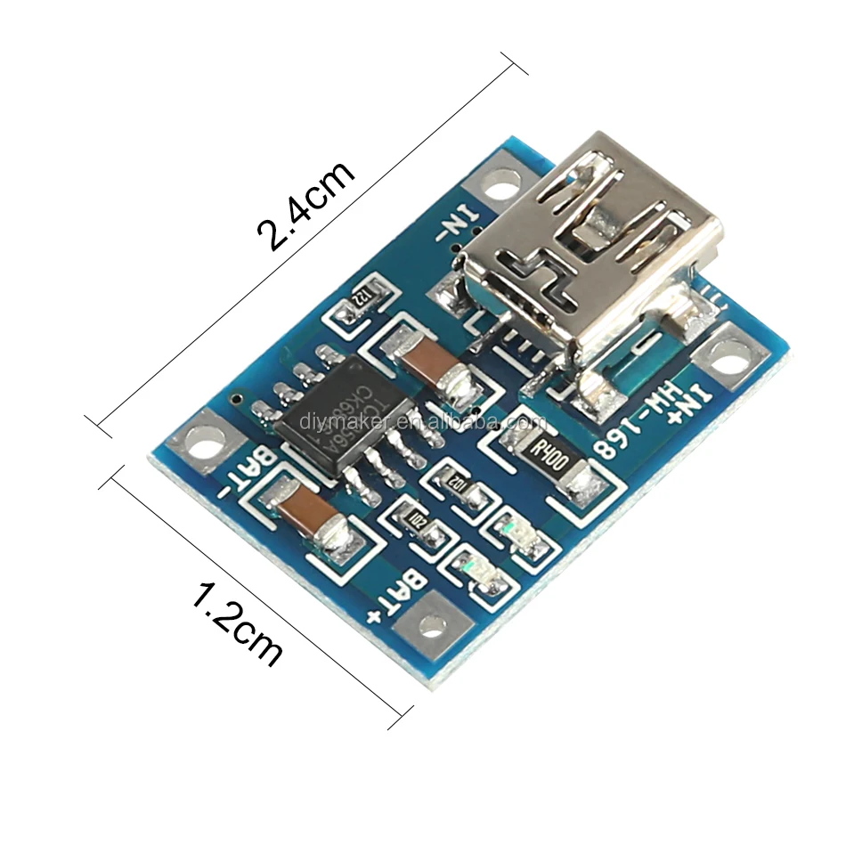 Tp4056 Mini Usb Lipo Battery Charging Board 1a Lithium Battery Charger