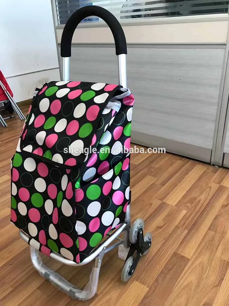 New Carrier Shopping Cart Trolley Stair Climbing Rolling Folding