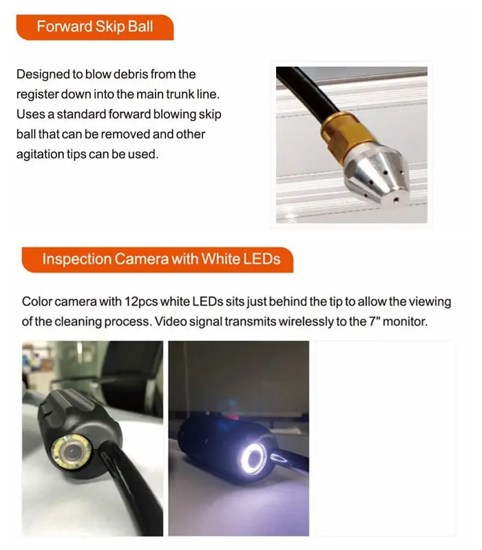 Tvbtech Wireless 18mm Chimney/air Duct/ventilation Tube Pipe Inspection