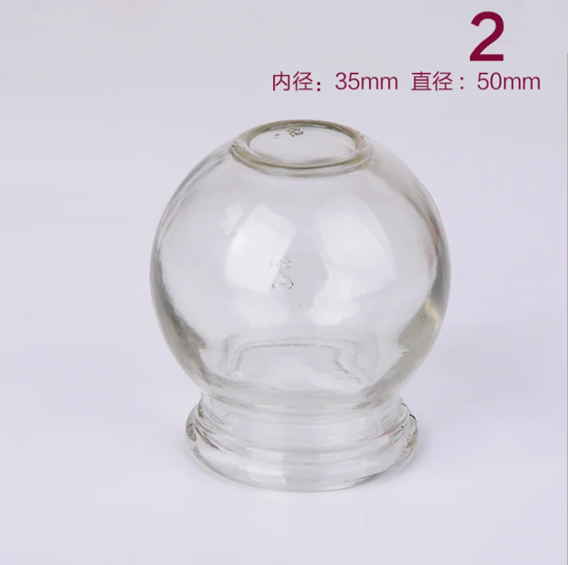 Clear Black Vasos Cupping Set Glass Degivrage Masaje Vacume Cup