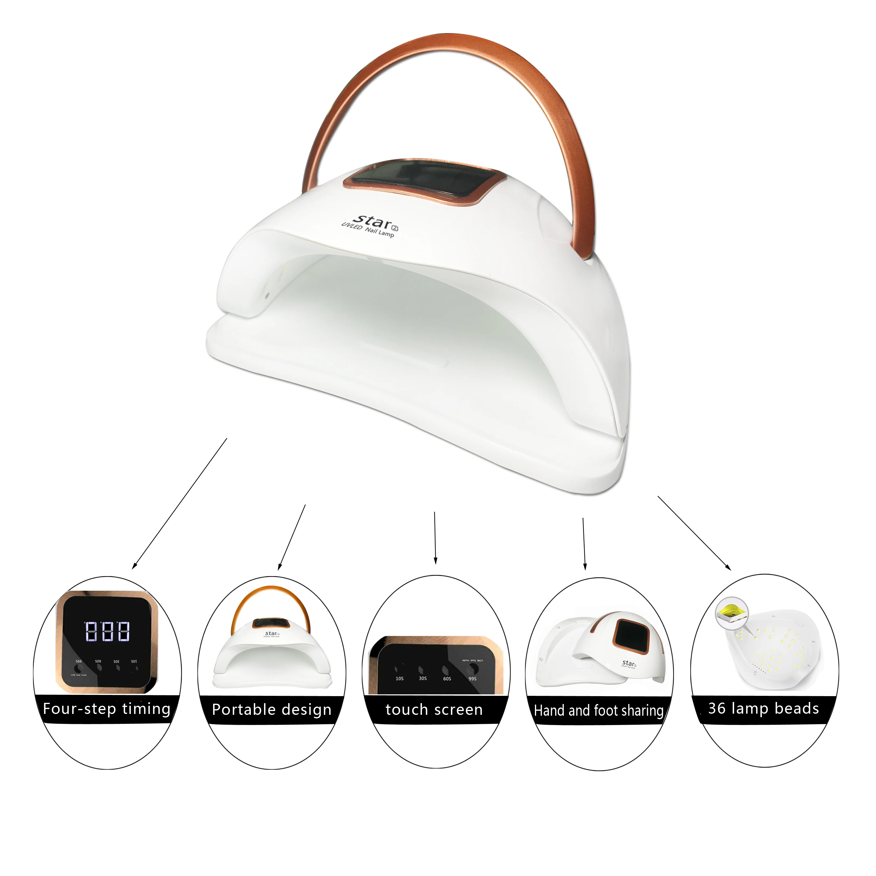 Uv Nail Lamp Ponceuse Make Profesional Sterilization Nails Eu Kenya Manual Led Two Handed Gel Strip Oem Trolley For