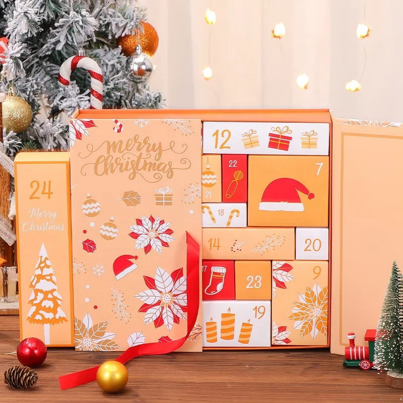 Christmas Calendar Box 24 Drawer Advent Calendar Gift Box Cookie