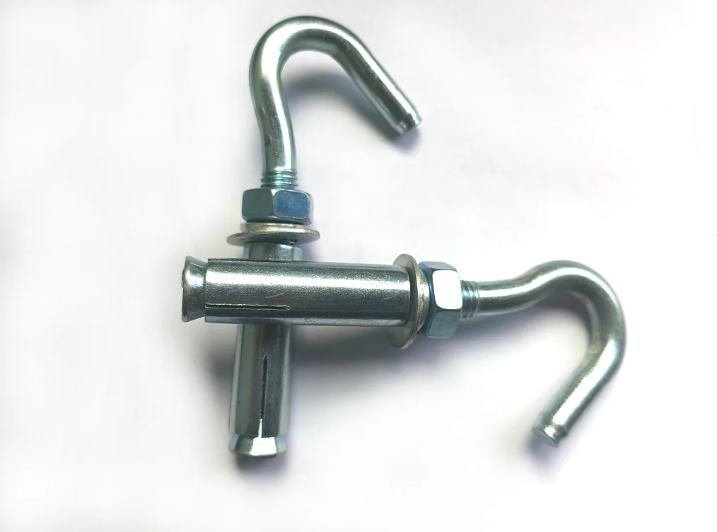 Industry Gb M6m12 White Expansion Bolt Hooks 100mm 140mm Pullout Zinc