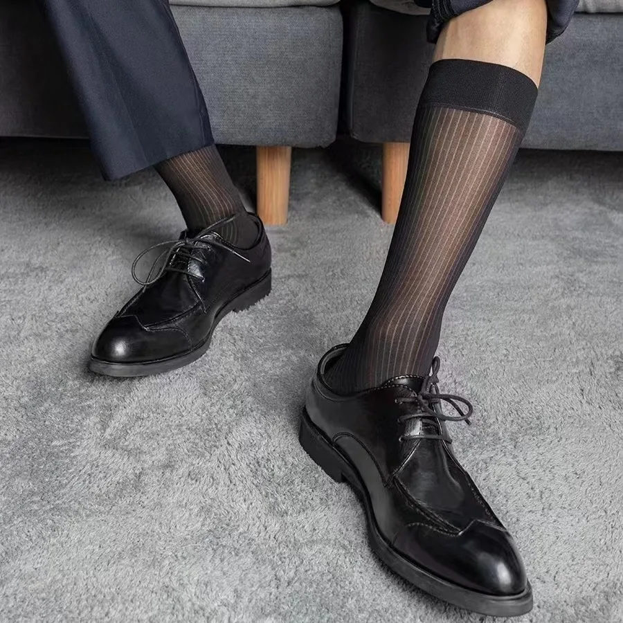 Men's Silk Sheer Dress Socks - Ultra Thin & Invisibility Men's Silk Sheer Dress Socks - Ultra Thin & Invisibility