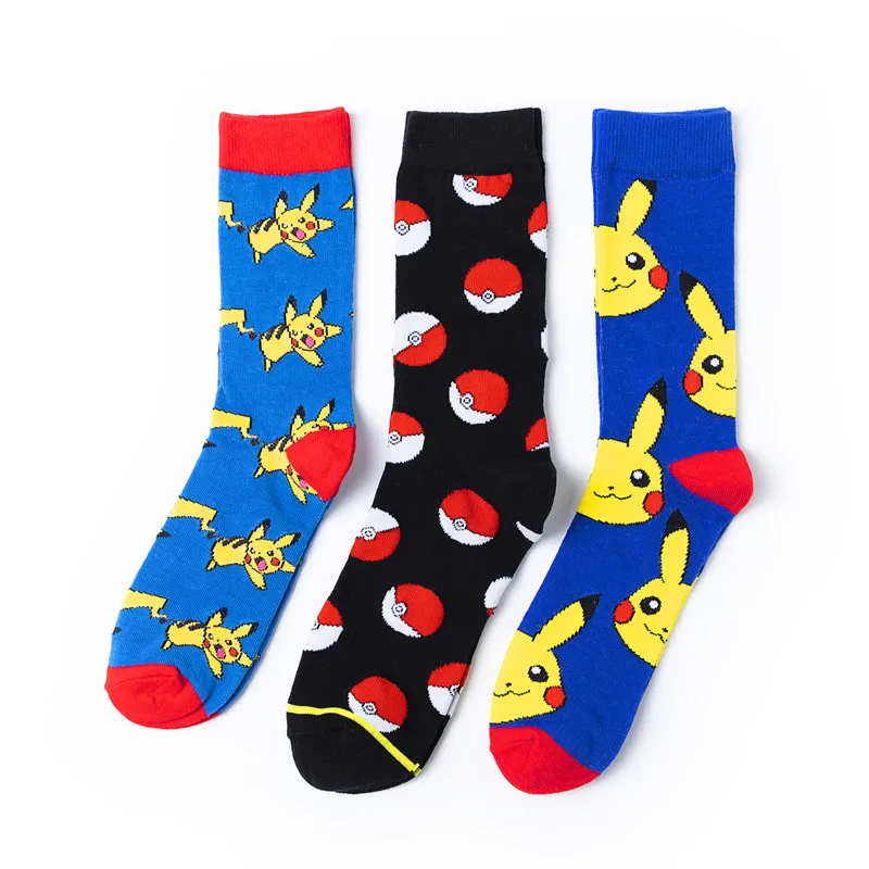 

2020 hot selling anime funny socks happy cartoon knitting socks for man women, Multi color