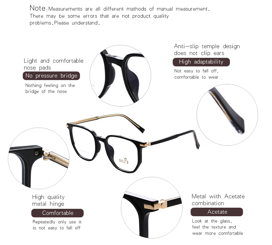 Wholesale Korean Design Oval Circle Cute Eye Glass Computer Reading