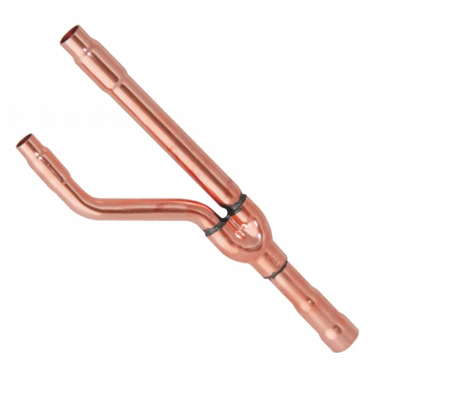 Copper disperse pipe Y branch copper refnet joint for VRF/VRV SYSTEM Air conditioner  supplier