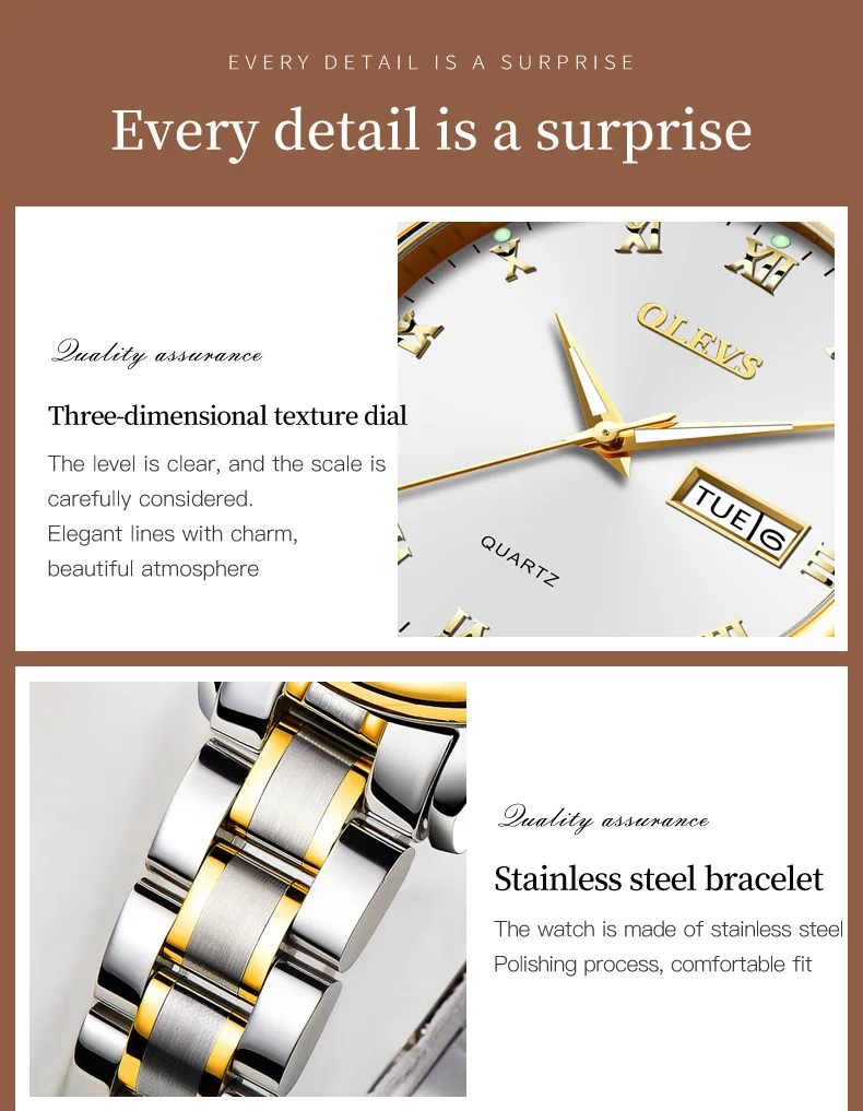 OLEVS wrist luxury brand | GoldYSofT Sale Online