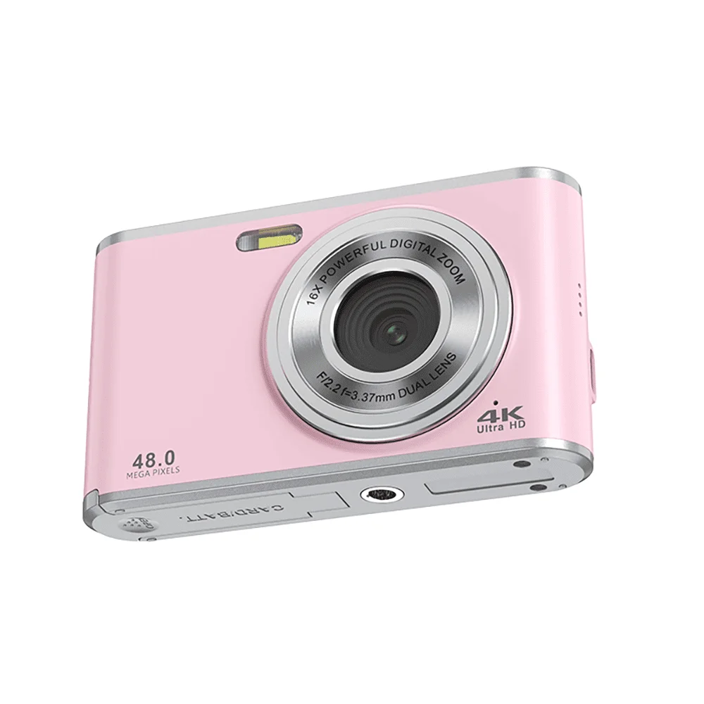 Waterproof 14MP camera submerged in shallow river with visible lens housing
