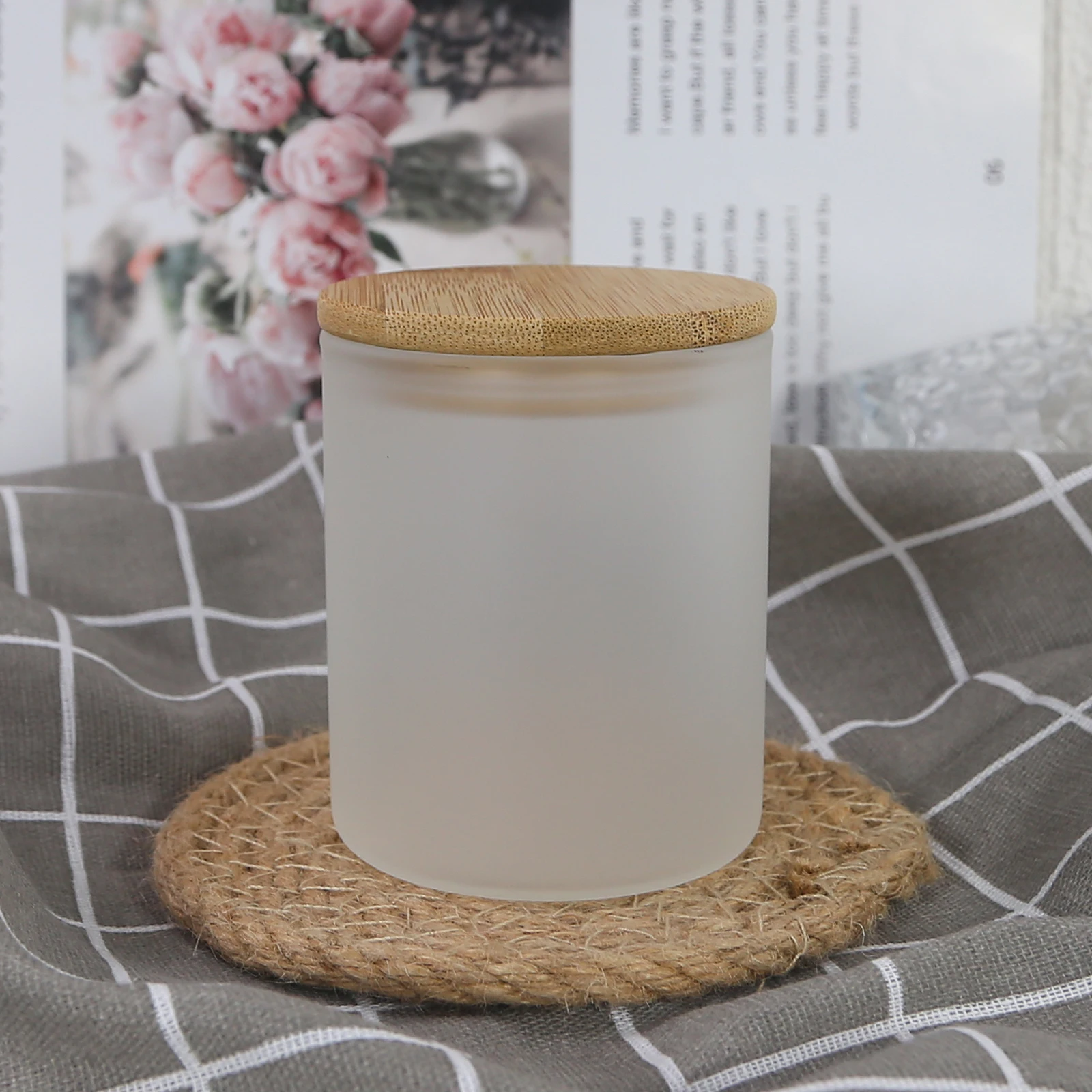 Wholesale Custom 6oz Frosted Clear Sublimation Blanks Small Tealight