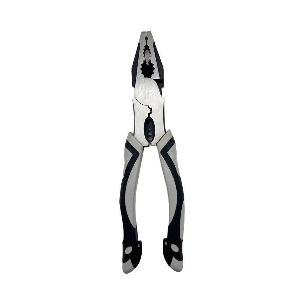 Customizable Chrome Vanadium Steel Wire Combination Pliers Multi-Function Serrated Jaw Surface Plastic Molded Cutting Grip OEM manufacture