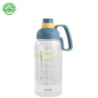 trending products 2020 new arrivals 1.8L Tritan straw sports plastic water bottle