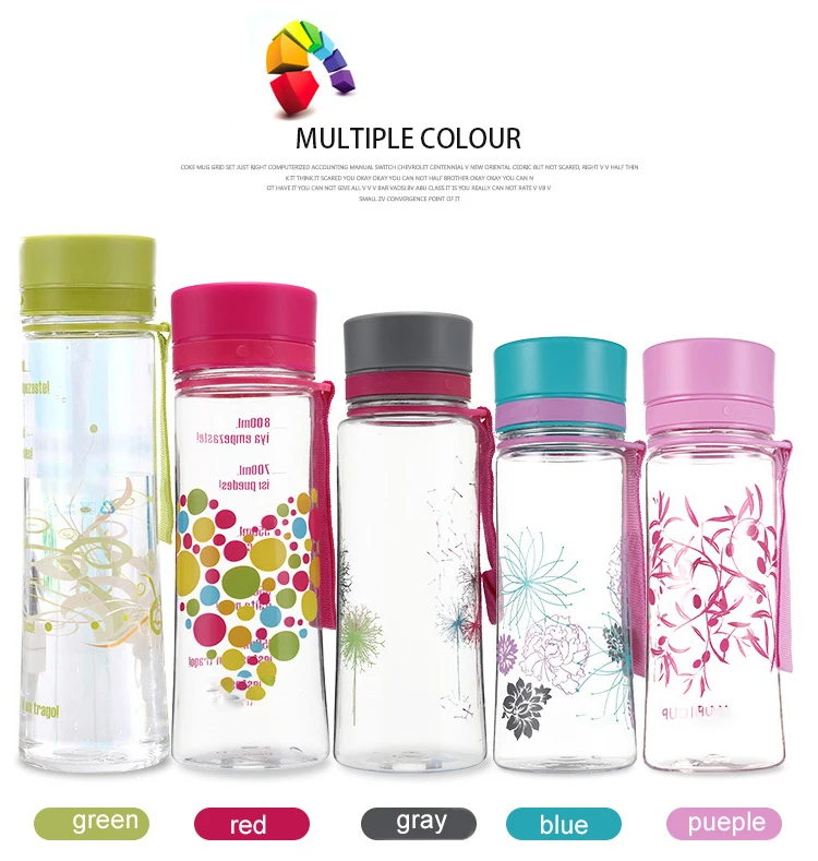 2019 Amazon Hot Selling Tritan Plastic Cup Outdoor Sports Cup Custom Single Layer Plastic Cup