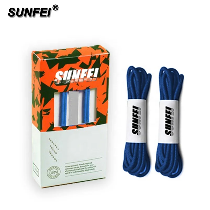 SunFei Premium Waxed Round 2mm 3mm Black Wax Shoe Laces for Walmart Amazon Brand wax dress shoelaces manufacturer one-stop servi