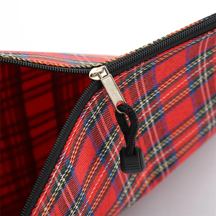 custom leather zipper bag