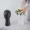 Modern human head model ceramic vase New concept of home ornaments abstract tabletop vases dry flower artificial flower pot