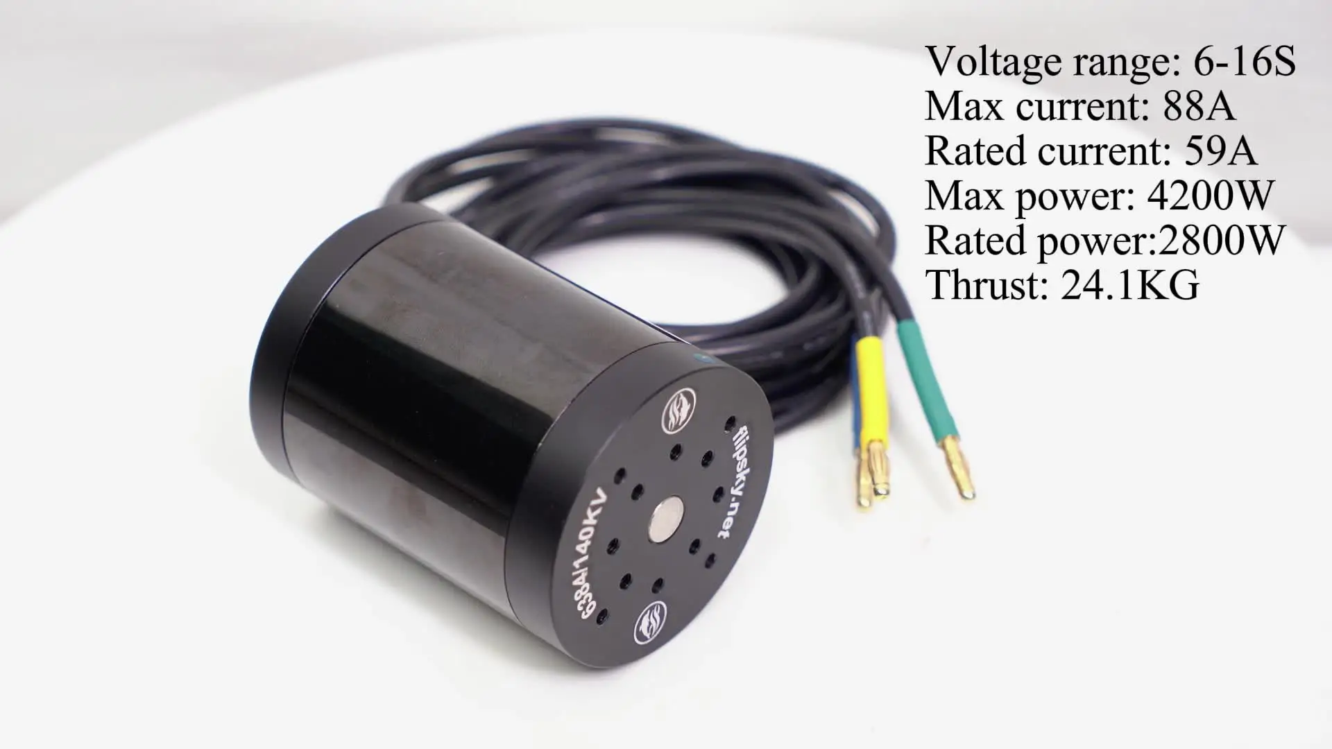 Flipsky6384モーター140KV4400Wサーフィンボート水中スラスター用防水