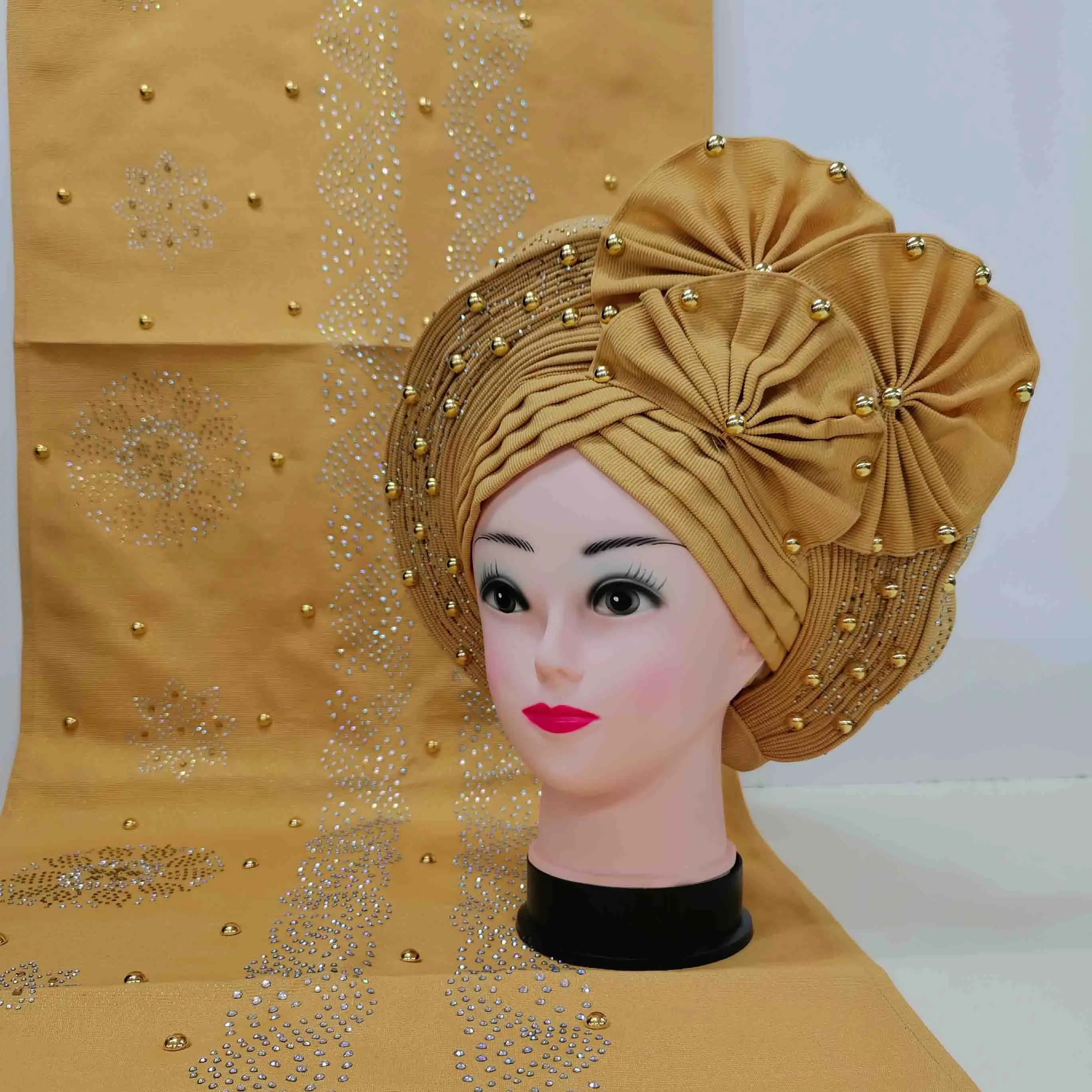 Mikemaycall Silver Aso Oke 2023 Royal Blue Asoke Sego Headtie Purple