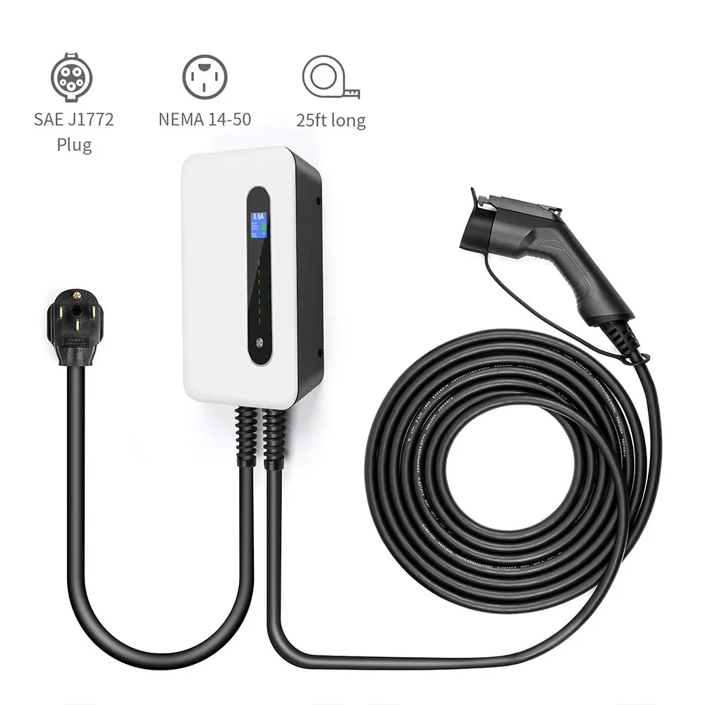 32a 1phase Evse Wallbox Ev Charger 7kw Electric Car Charger Ac Charging ...