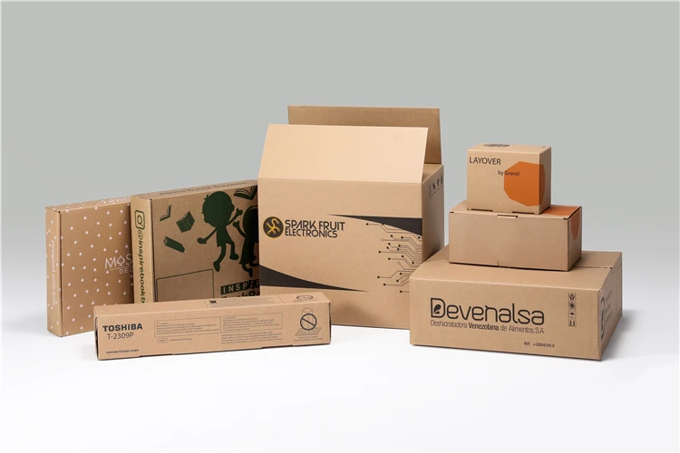 定制标志瓦楞纸箱 fsc 包装工作家用包装盒