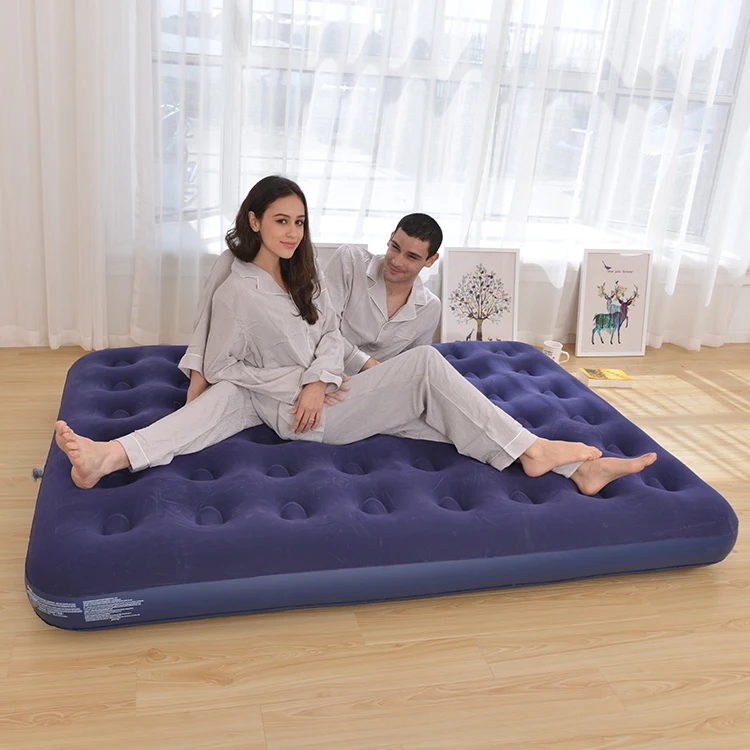 Flocked Air Bed Mattress Inflatable Mattress Outdoor Portable Bed Air