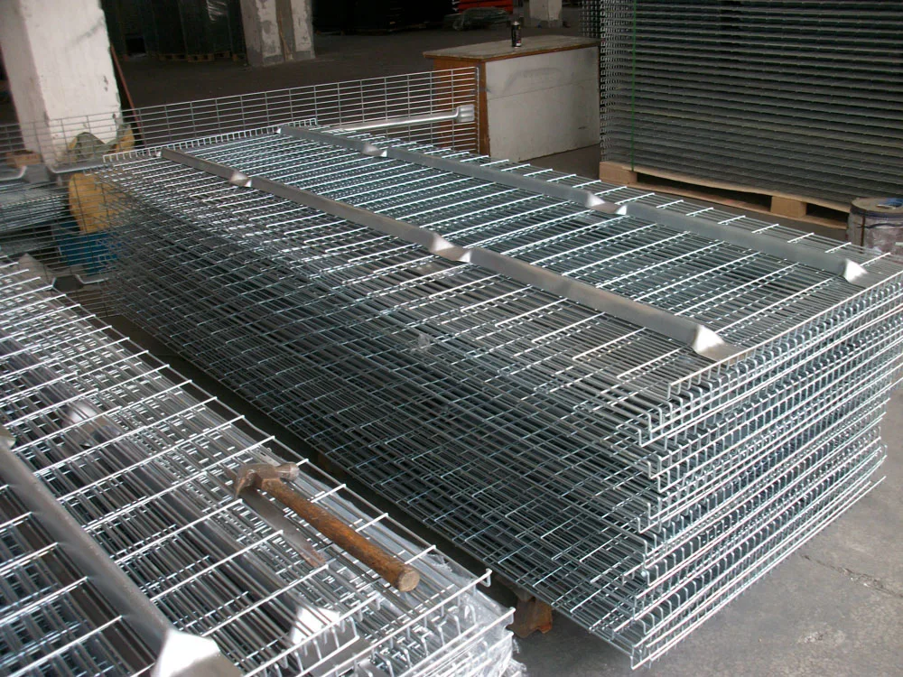 Flared Wire Mesh Decking Galvanization For Pallet Rack - Buy Wire Mesh 