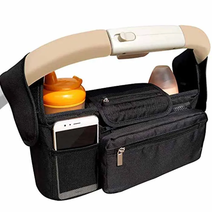 Bag With Insulated Cup Holder Detachable Phone Bag & Shoulder Strap For