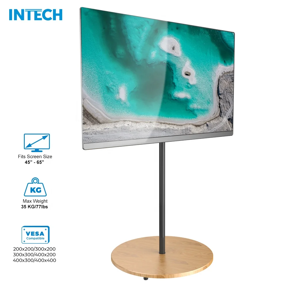 Portable Tv Stand For 3765 Inch Tvsheight Adjustable Display Floor Tv