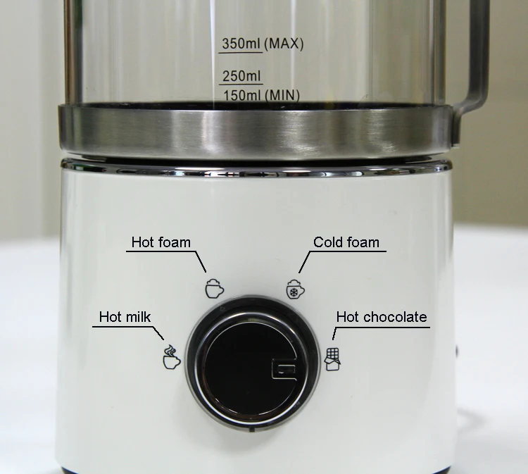 Detachable Glass Cup Electric Milk Frother And Warmer For Cappuccino