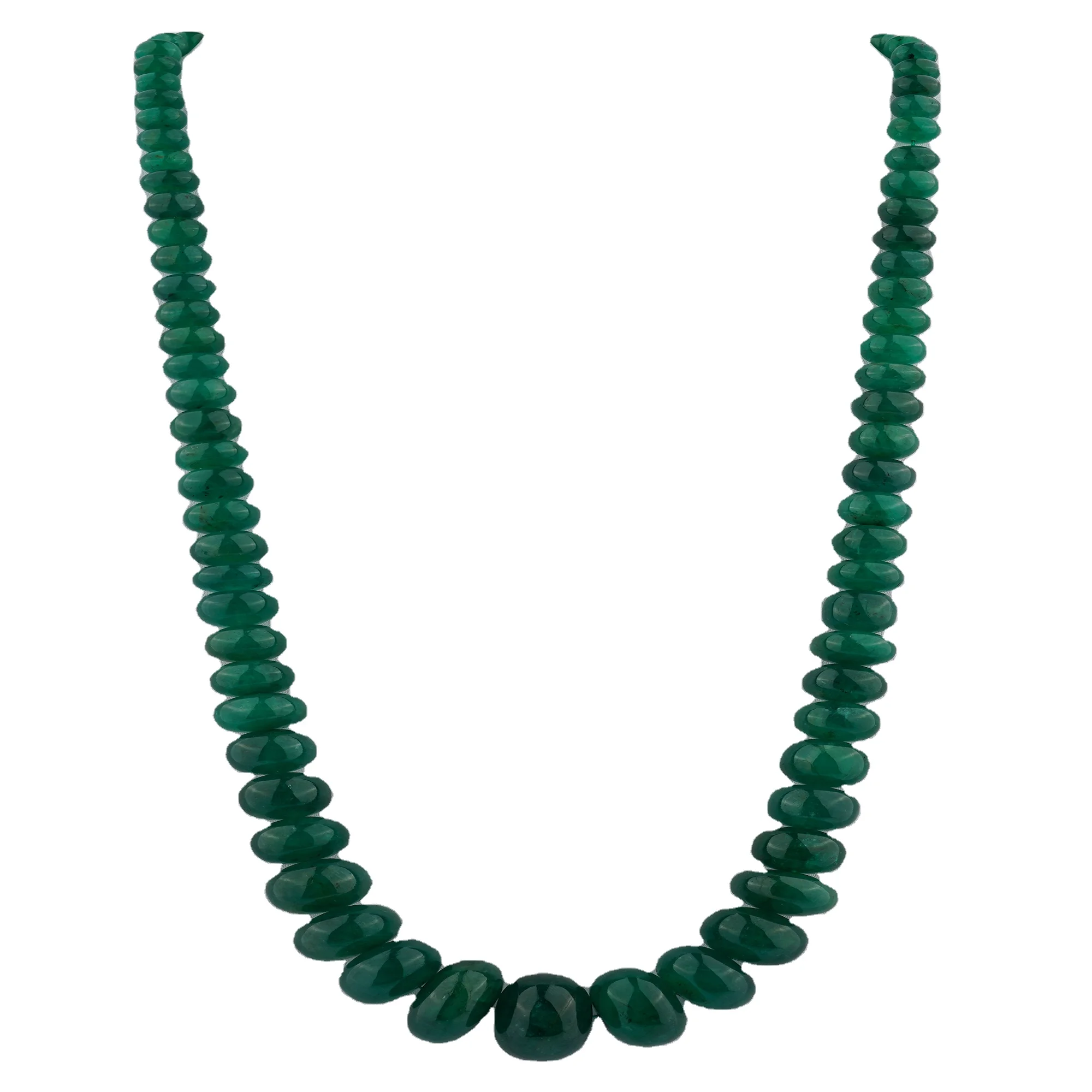 WORLD CLASS RARE 996.00 CTS NATURAL 4 STRAND GREEN EMERALD ROUND BEADS NECKLACE 