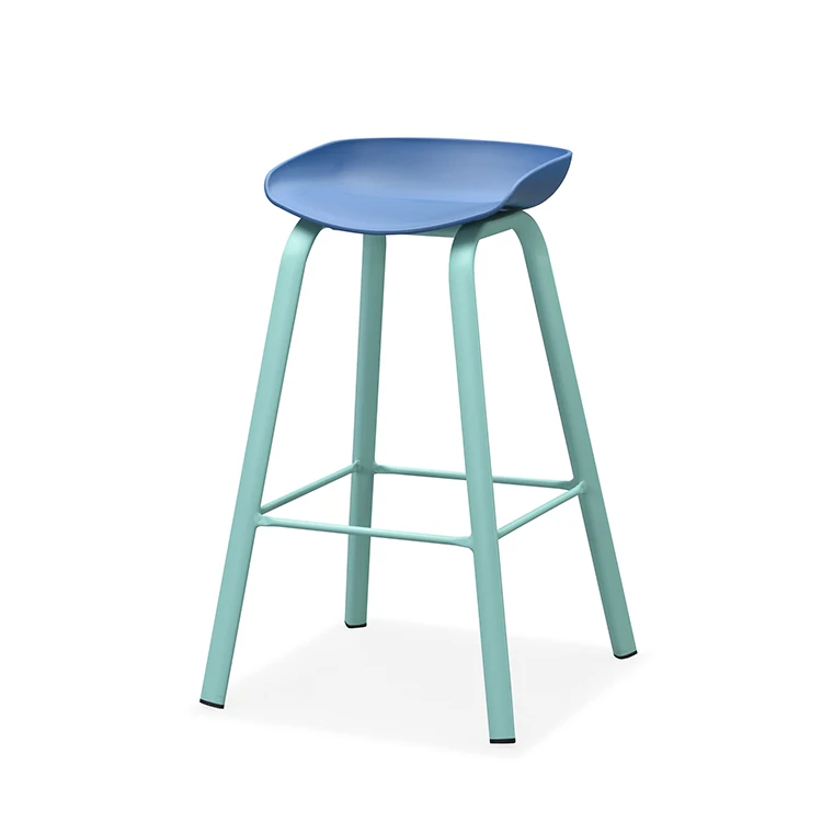 
Wholesale modern design weather resistant and easy to clean plastic high bar leg chair for restaurant 