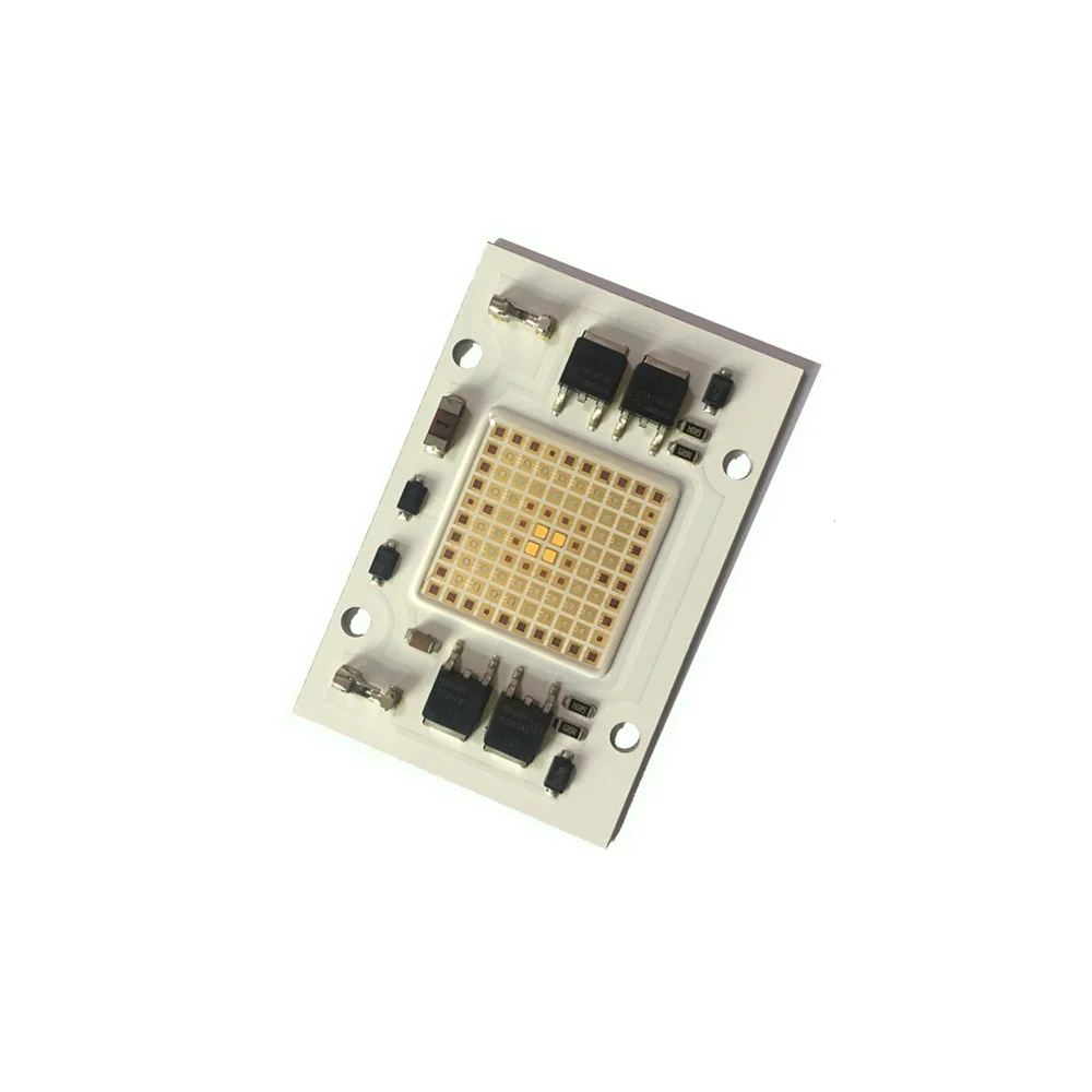 led cob full spectrum 50w driverless ac multi wavelength grow cob led chip with Low thermal resistance