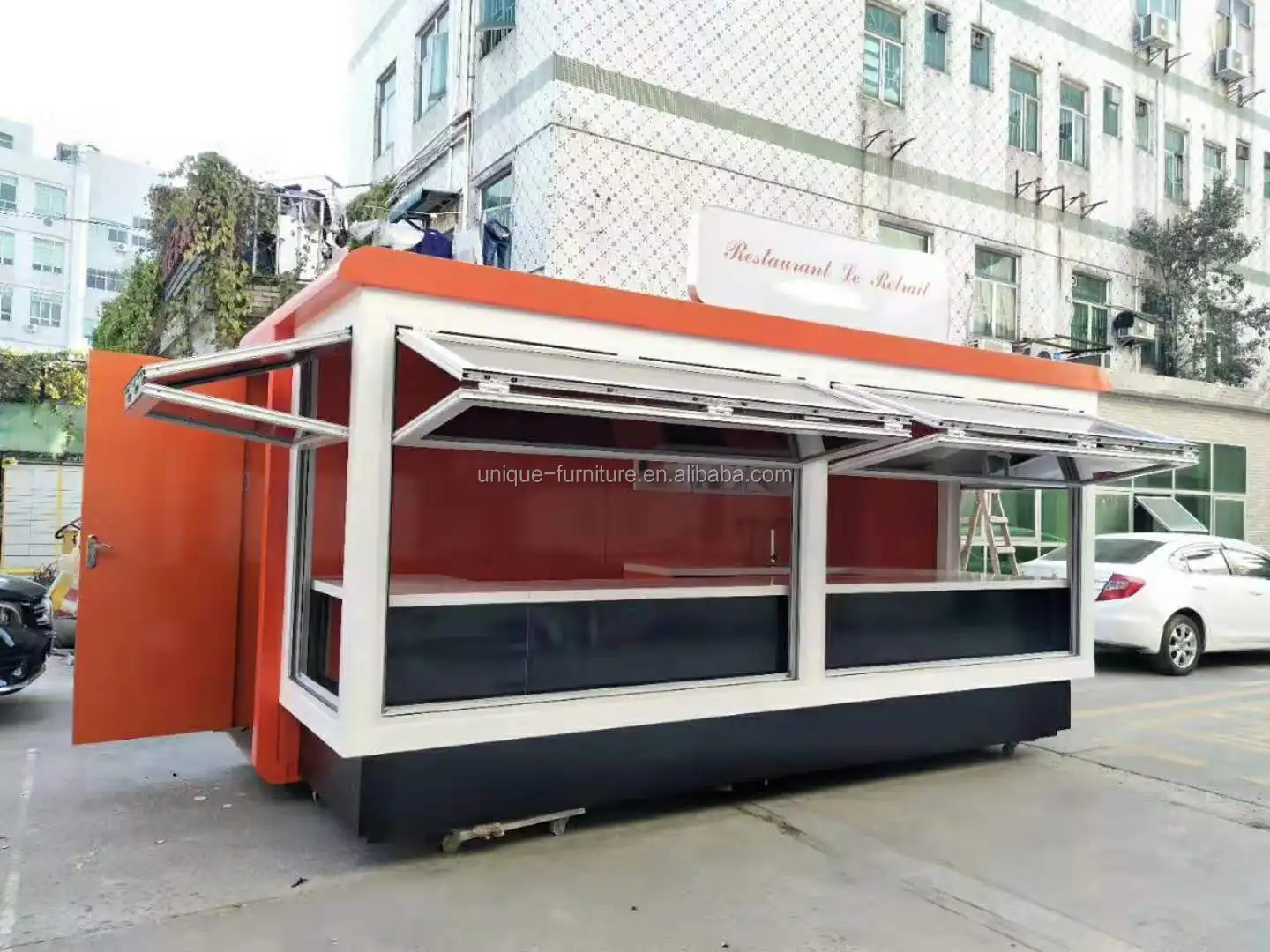 Outdoor Food Kiosk Coffee Shop Design Of Mobile Food Stand Ice Cream