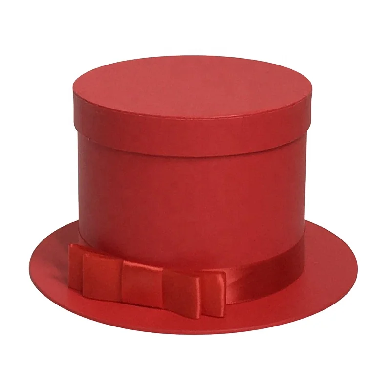 Wholesale hat shape fashion paper flower packaging gift box round flower gift box for birthday festival wedding-2.jpg